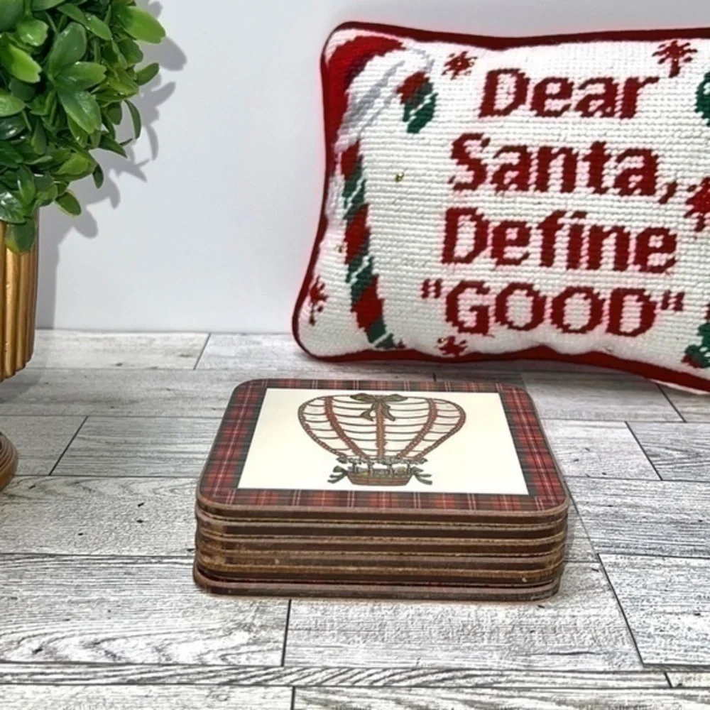 Pimpernel Tartan Christmas Coasters Set of 6